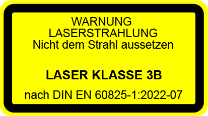 Laser Klasse 3B Lasersicherheit