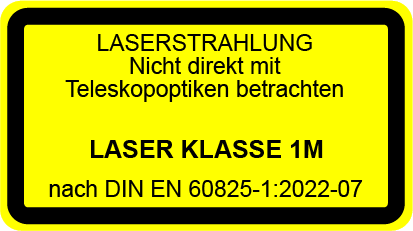 Laser Klasse 1M Lasersicherheit