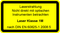 Laser Klasse 1M Lasersicherheit