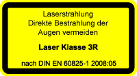 Laser Klasse 3R Lasersicherheit