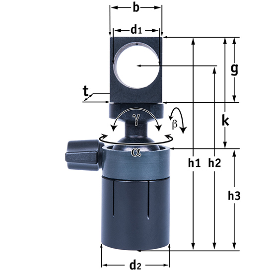 Halterung für Lasermodule 20mm