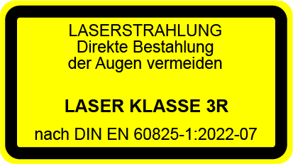 Laser Klasse 3R Lasersicherheit