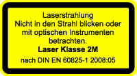 Laser Klasse 2M Lasersicherheit