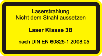 Laser Klasse 3B Lasersicherheit