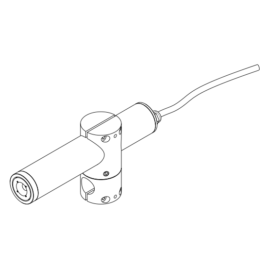 Linienlaser, rot, 650 nm, 90 °, 15 mW, 230 V AC, Ø40x210 mm, Laserklasse 2, Fokus fixed (3000mm), K…